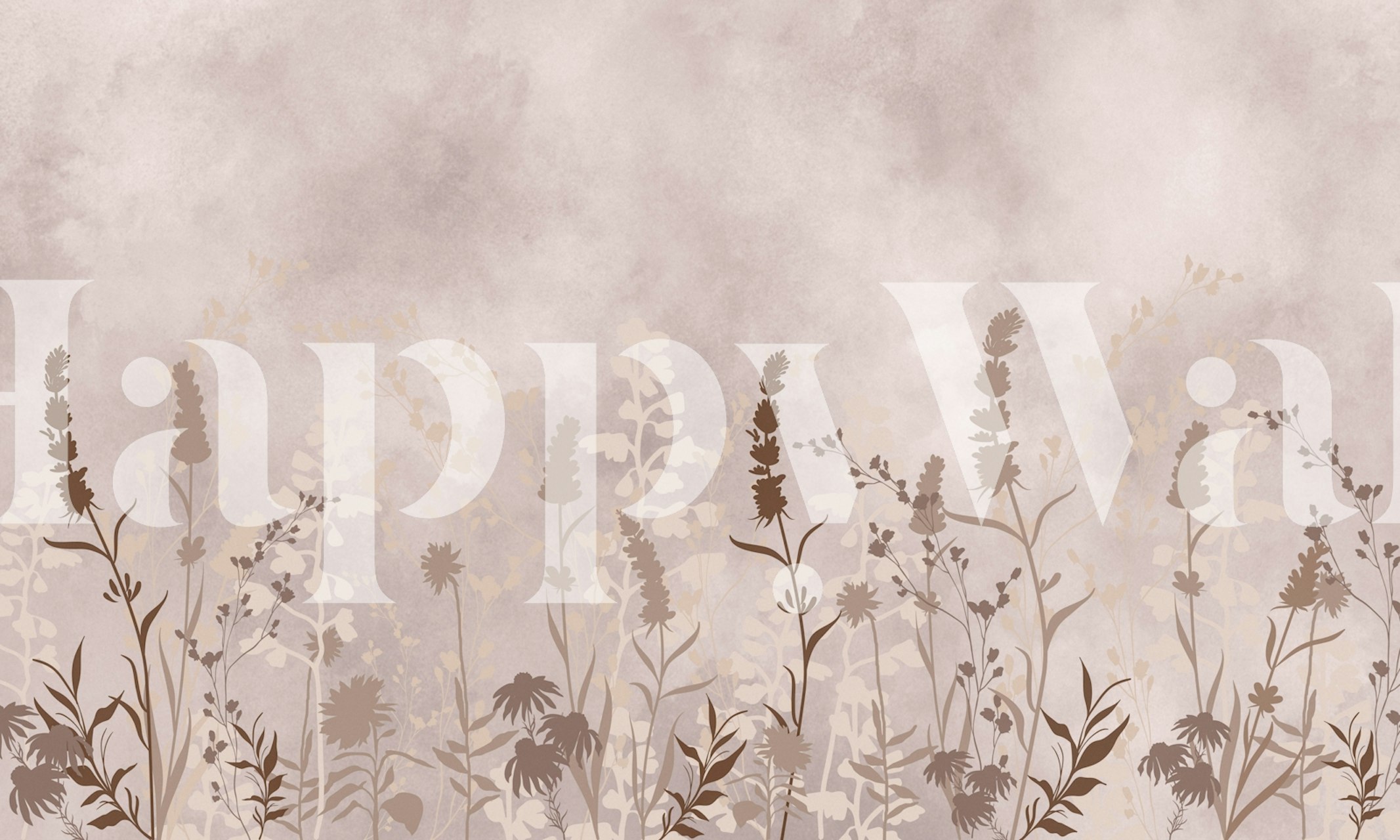 Carta da parati botanica in una stanza elegante