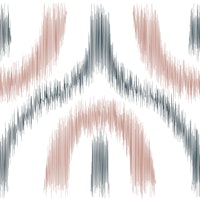 Ikat Waves in Pink and Navy Blue wallpaper