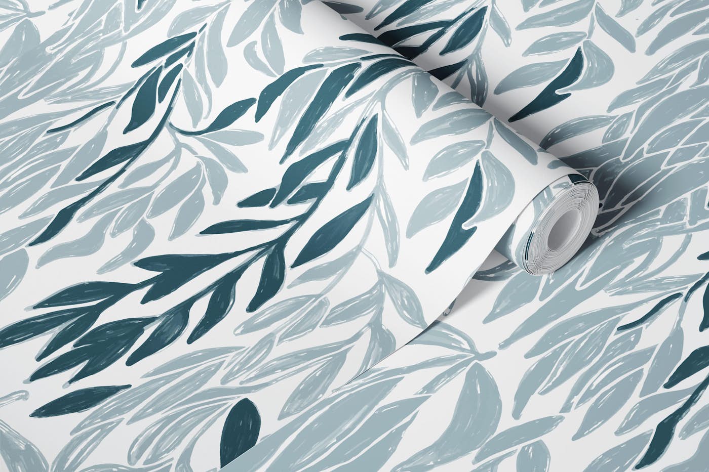 Willow in Dark Blue wallpaper roll