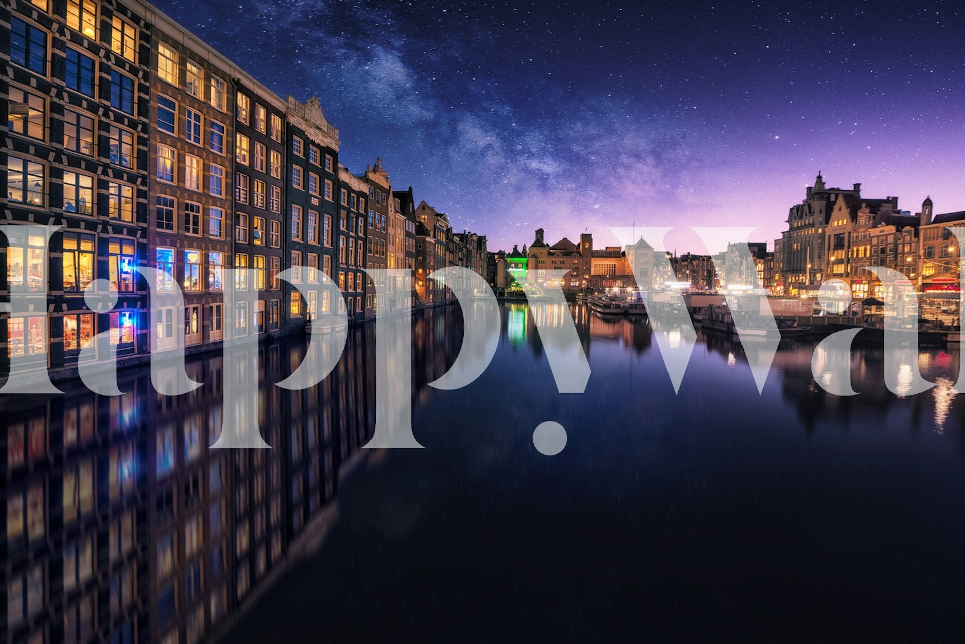 Tapeta inspirovaná Amsterdamem v pokoji