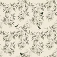 Lemon Grove Birds - Sage tapete