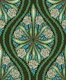 Retro rosette vibes in green and turquoise