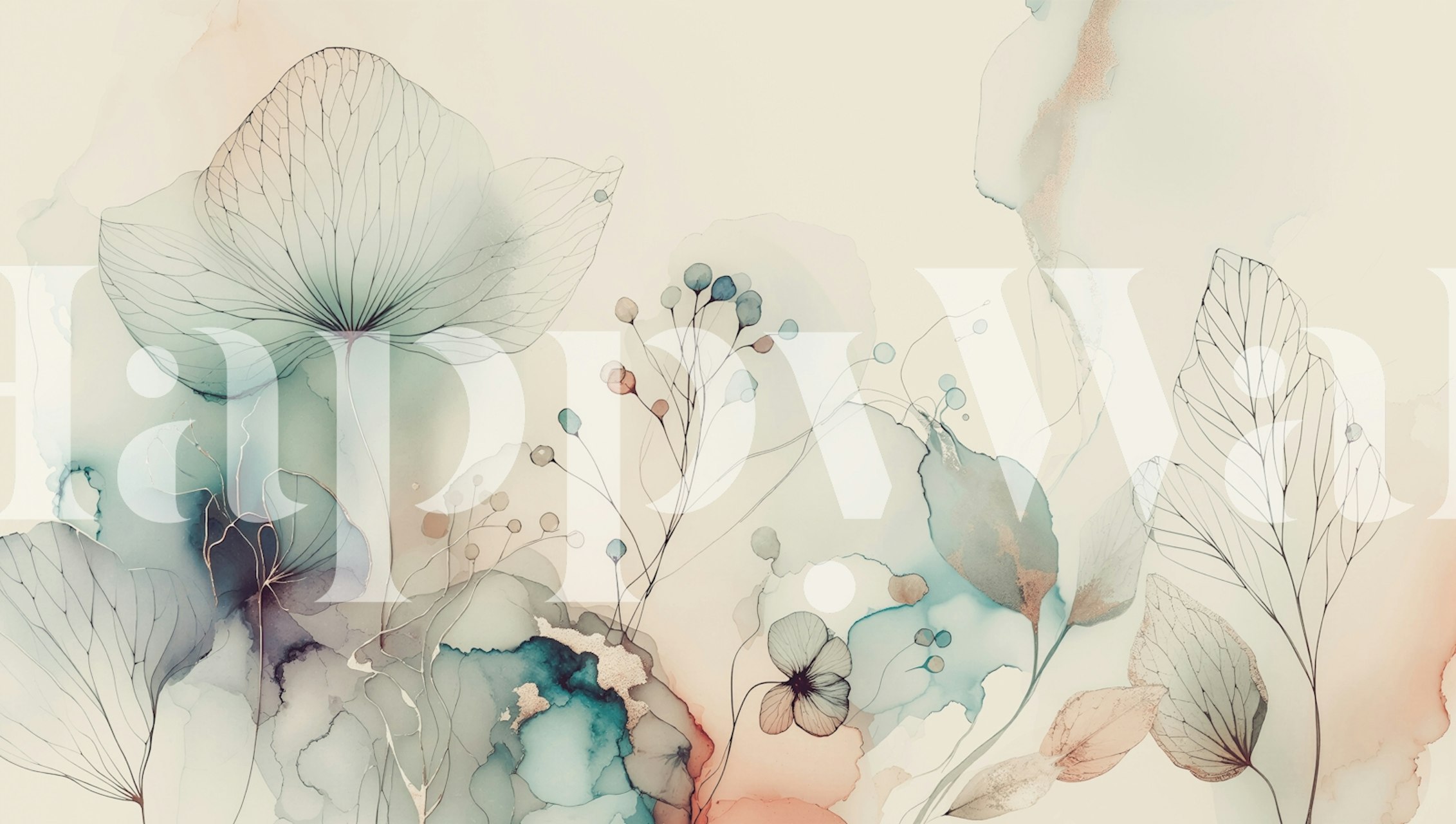 Serenity Blossom Dream Veil wallpaper in room