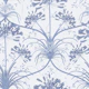 Art Nouveau Agapanthus - Blue & White Medium