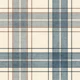 Classic Farmhouse Plaid Check Blue Brown