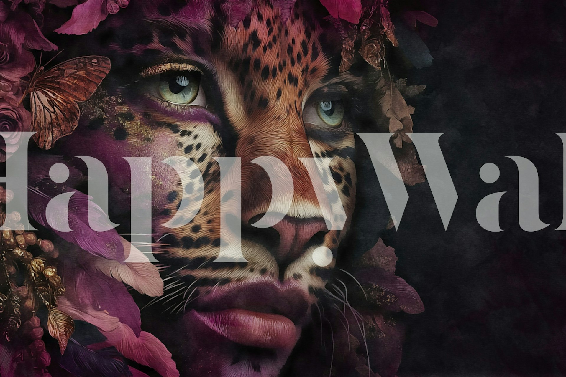 Exotic Wild Metamorphosis Cheetah Lady design tapety