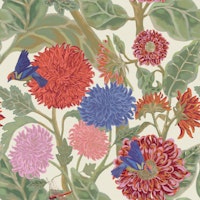 Sunflowers and Dahlias Bright and BIG wallpaper