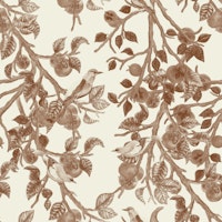 Persimmons in Sienna and Cream wallpaper