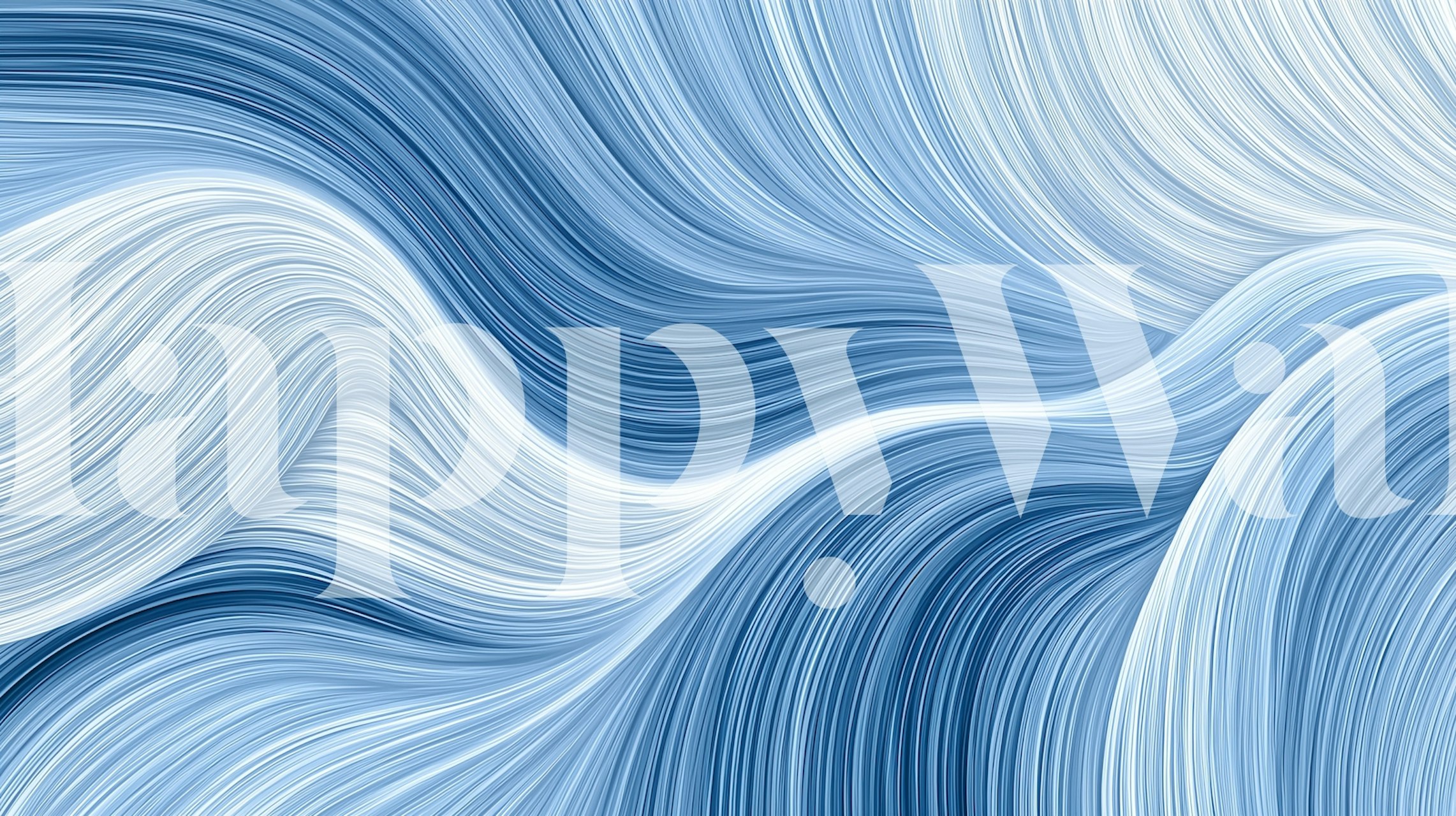 Abstract Ocean Swirl tapetti huoneessa