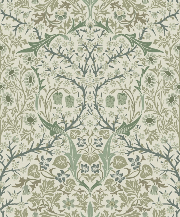 Blackthorn in Celery Leaf - Arts and Crafts