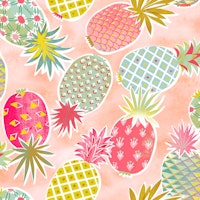 tossed pineapples papiers peint