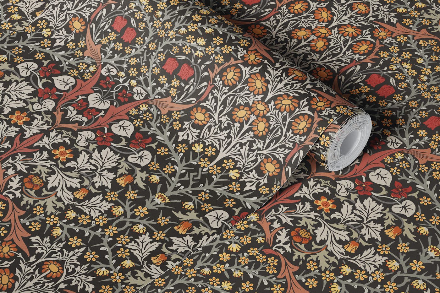 Blackthorn in Lamas - Arts and Crafts wallpaper roll