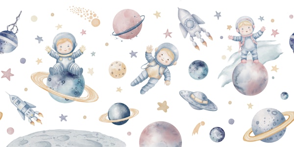 Cute Astronauts in Space