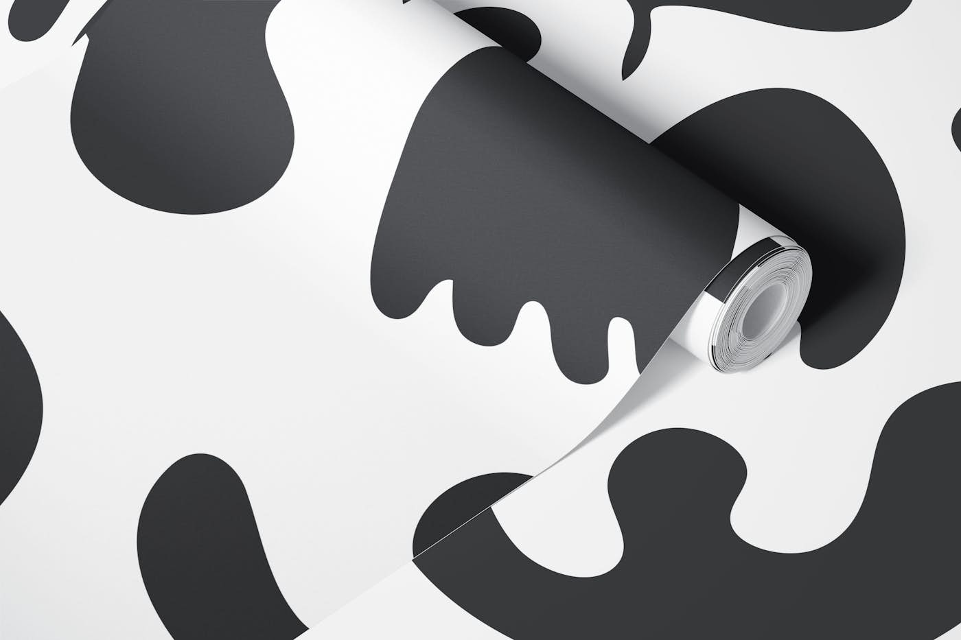 Monochrome Abstract Forms wallpaper roll