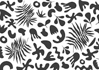 Monochrome Abstract Forms behang