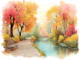 Autumn Serenity by the River