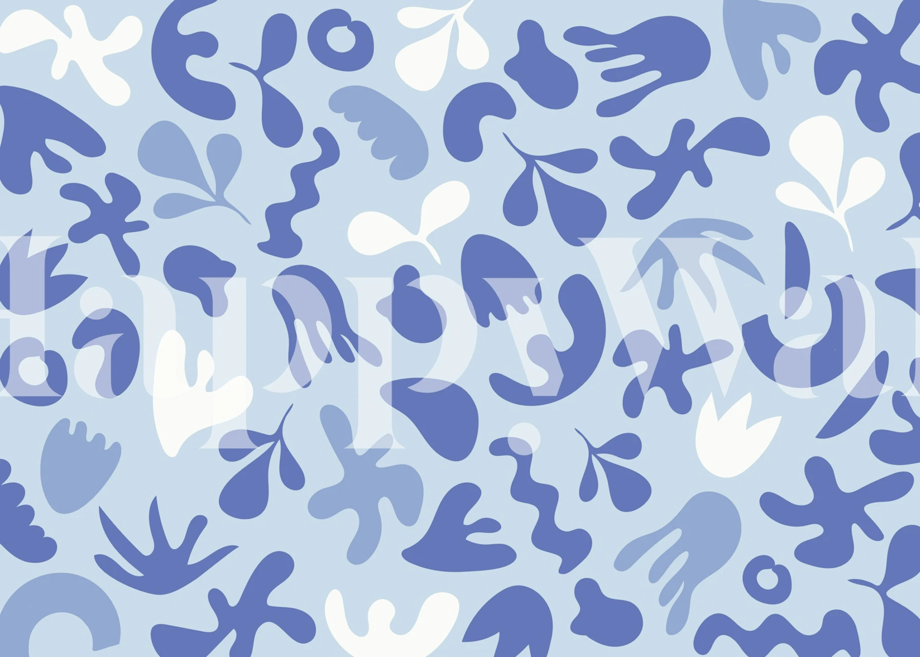 Serene Blue Creativity wallpaper in a room