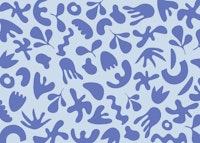 Modern Blue Abstractions wallpaper