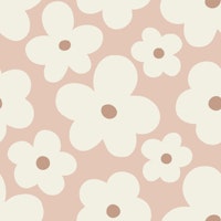 Lulu Scandi Flowers - Cream 2 tapet