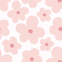Lulu Scandi Flowers - Crepe Pink tapet