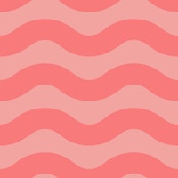 Simple Pop Coral Pink Modern Waves 2 tapeta