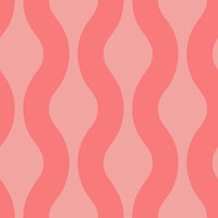 Simple Pop Coral Pink Modern Waves 3 papel pintado