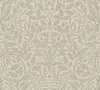 Acorn in Hardwick Grey - Arts & Crafts wallpaper