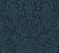 Acorn in Fountain Blue - Arts and Crafts wallpaper