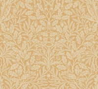 Acorn in Beeswax - Arts and Crafts wallpaper