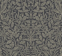 Acorn in Slate and Clay - Arts and Crafts wallpaper