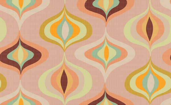 swinging ogee retro shapes Rose