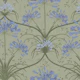 Art Nouveau Agapanthus - Blue & Green