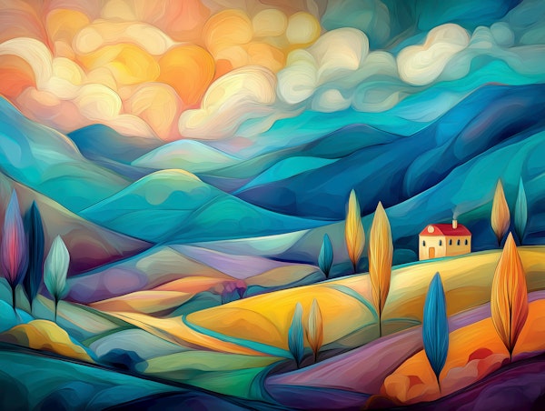 Dreamy Sunset Valley