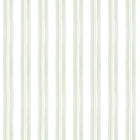 Watercolour Sage Stripes carta da parati