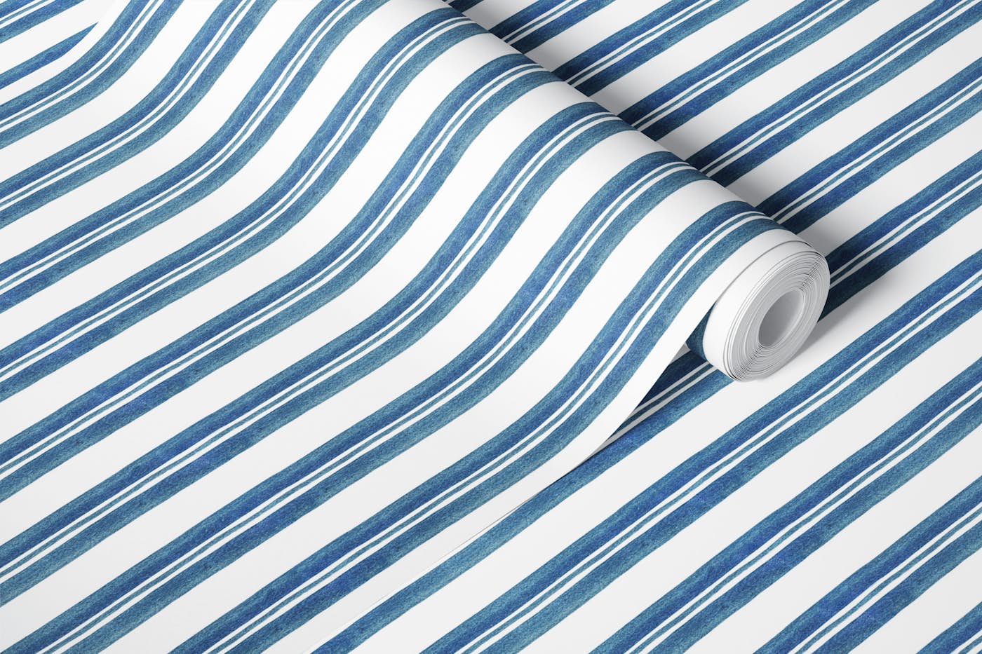Jeans Blue Stripes wallpaper roll