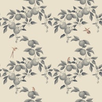 Tangerine Grove - Peachy&Gray wallpaper