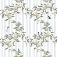 Tangerine Grove - Stripes wallpaper