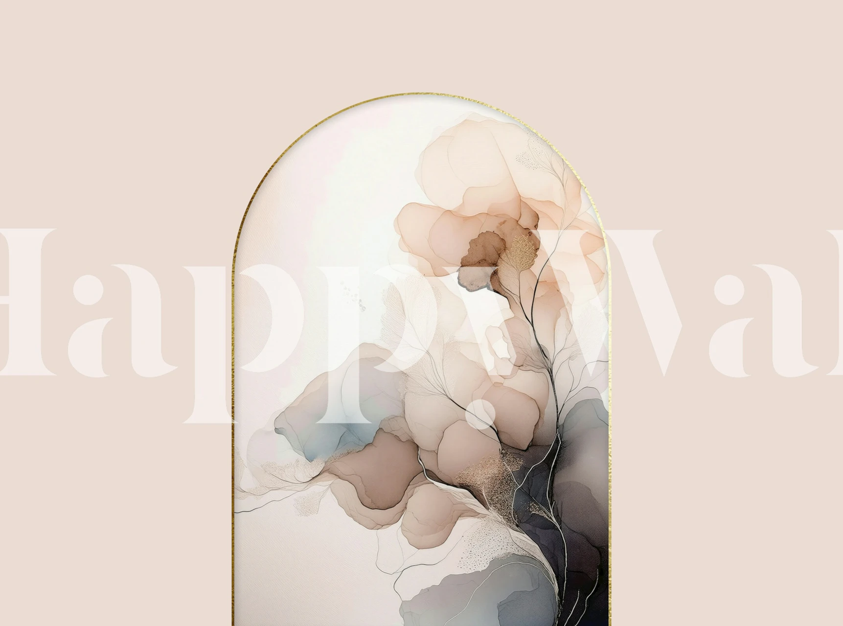 Delicate Floral Mist tapet i et rom