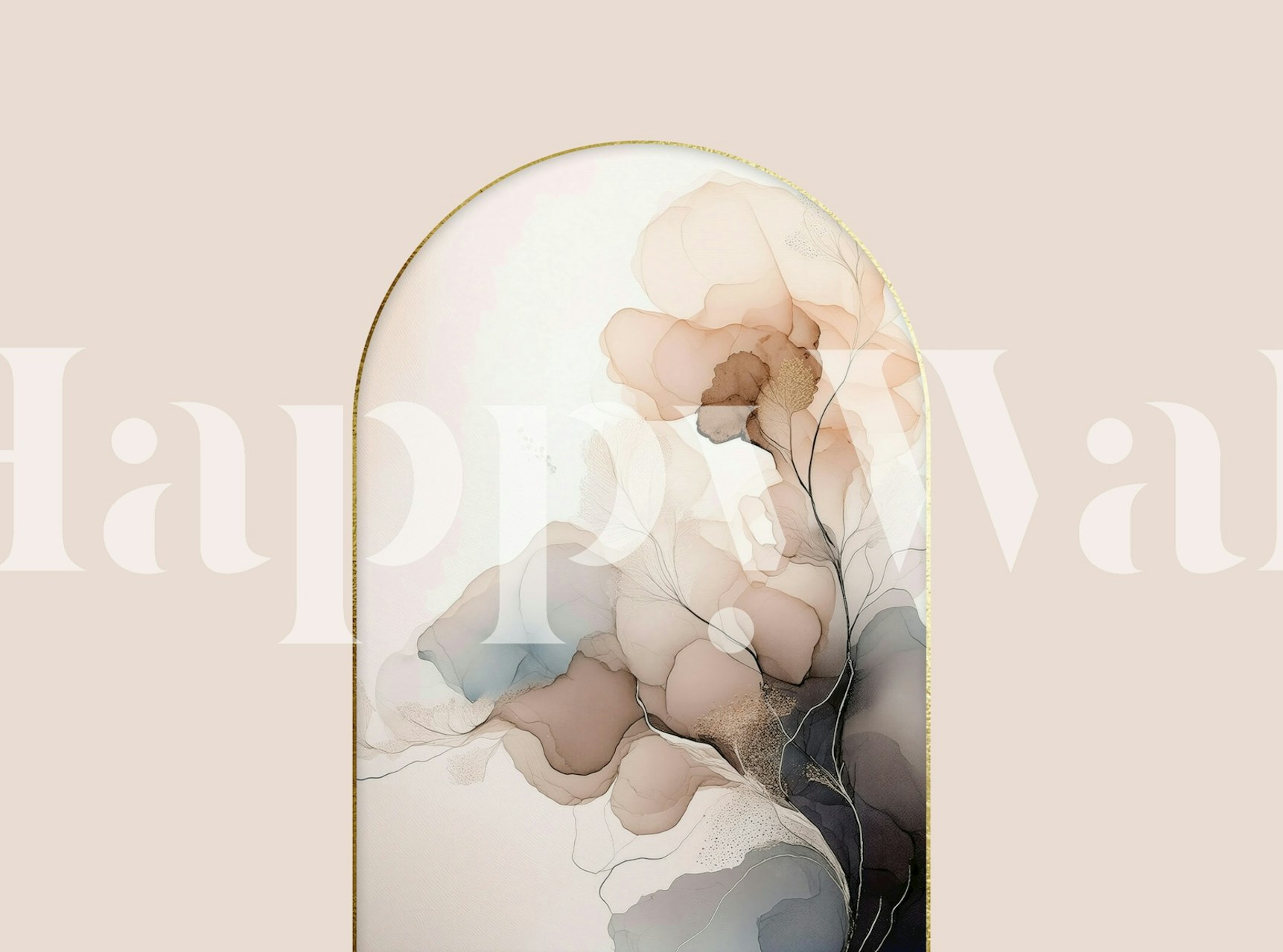 Tapeta Delicate Floral Mist v místnosti