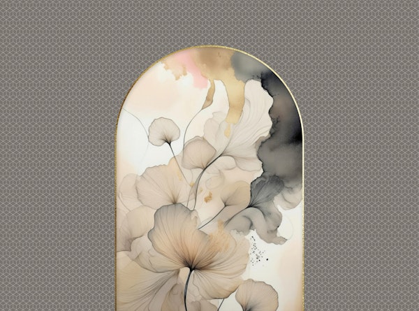 Serene Floral Archway