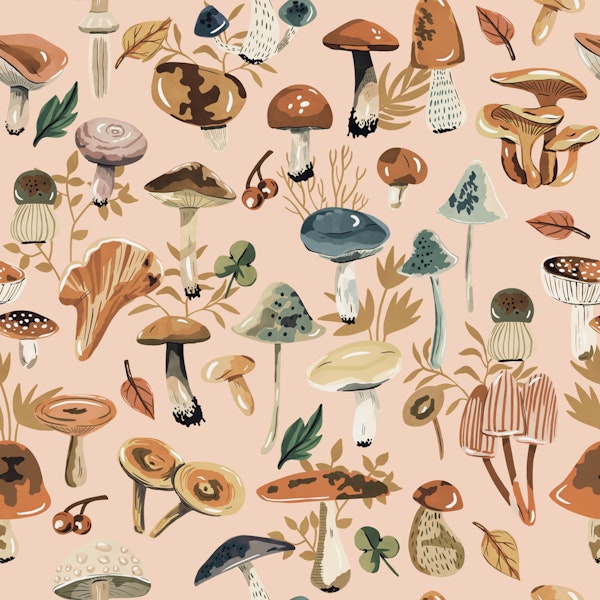 Autumn Mushroom Charm