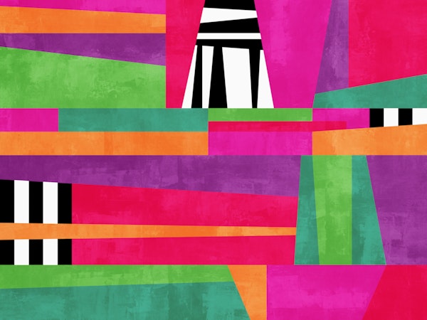 Vivid Retro Geometrics