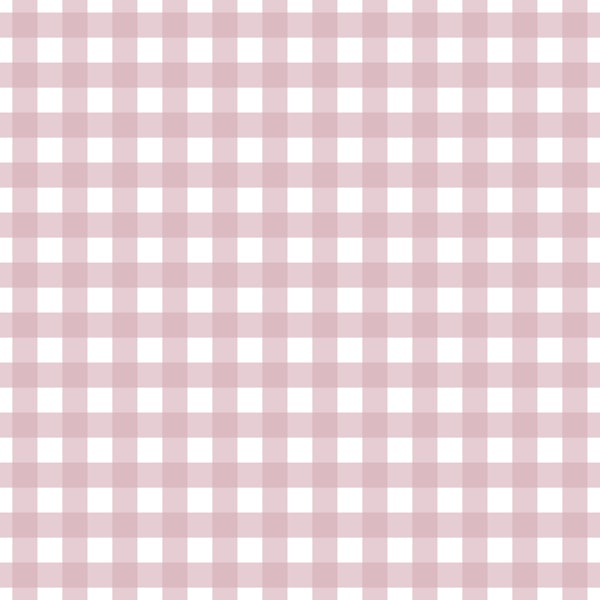Soft Pink Gingham Charm