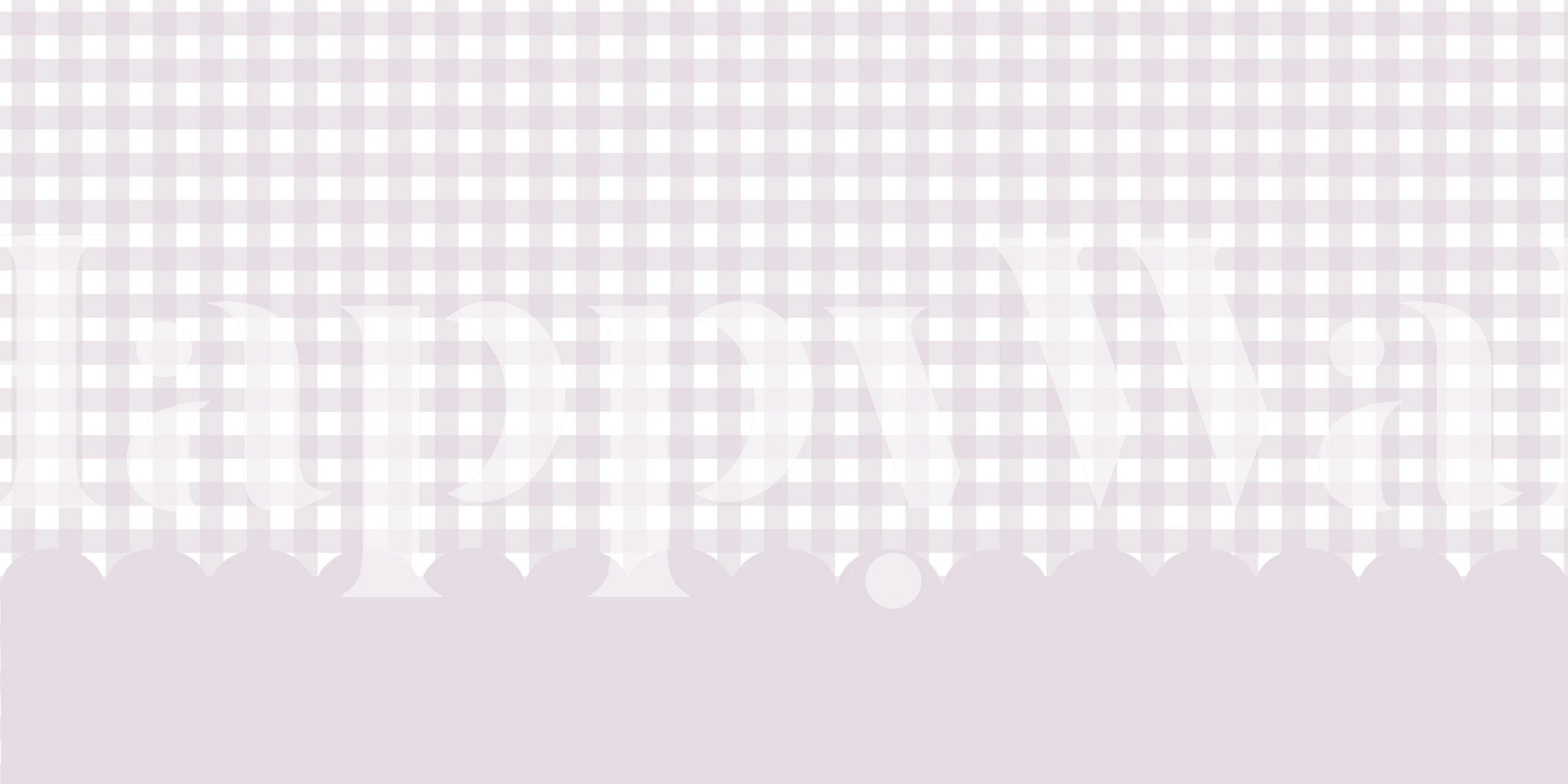 Kindergarten scallop fence lavender wallpaper in a room