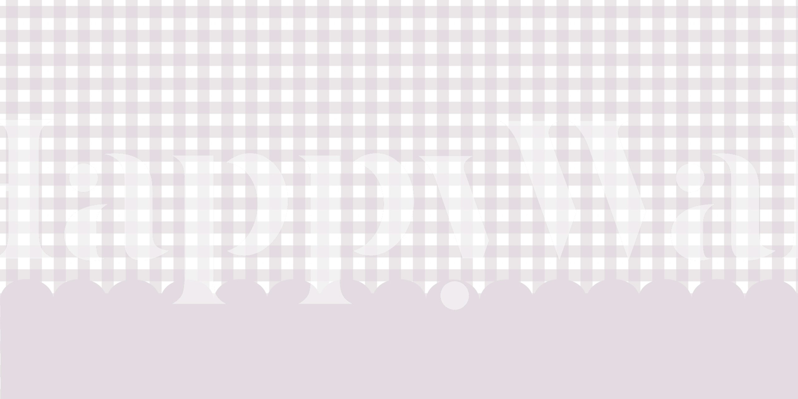 Kindergarten scallop fence lavender wallpaper in a room