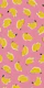 Pop Art Bananas - Tropical Fruit on Pink