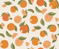Juicy Oranges - Vintage Kitchen Fruit behang