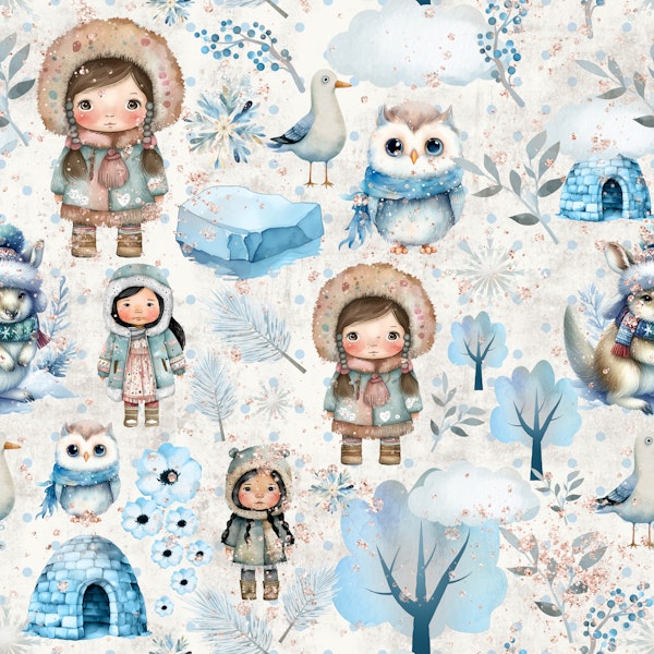 Eskimo cute arctic adventure