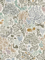Garden Tales earthy tones wallpaper