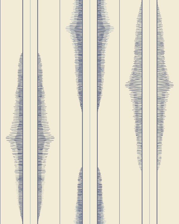 Boho ikat stripes blue shades